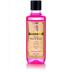 Khadi Natural Гель для душа с Медом и экстрактом Розы 210мл
