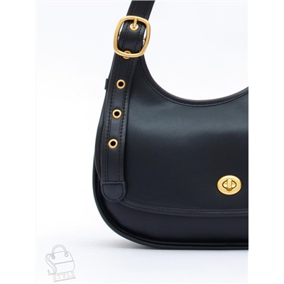 Сумка женская кожаная 1079M black  Polina&Eiterou  в Новосибирске