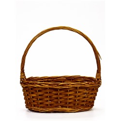 УЦЕНКА Корзина плетеная (ива): 38×27хH14хHH37, 1 шт., натуральный