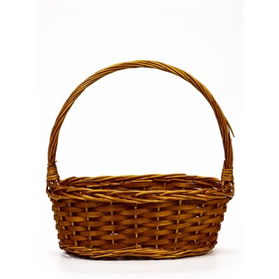 УЦЕНКА Корзина плетеная (ива): 38×27хH14хHH37, 1 шт., натуральный