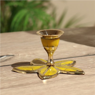 Подсвечник «Йелоу», 6 см, латунь