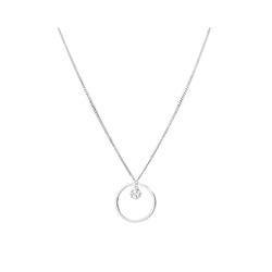 Колье из серебра куб.циркон., Ю-55055р