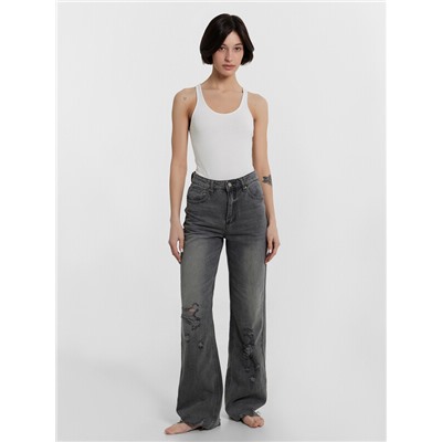 БРЮКИ ЖЕНСКИЕ ДЖИНСОВЫЕ 2025-1DTW103h-5d