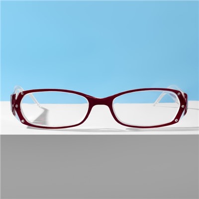 Готовые очки Восток 8852, цвет бордовый, отгибающаяся дужка, +3,75