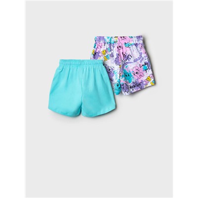 Шорты трикотажные для девочек, 2 шт в комплекте