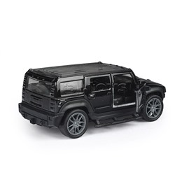 Чёрная инерционная машинка Сафари die-cast,1:32, открывающиеся двери