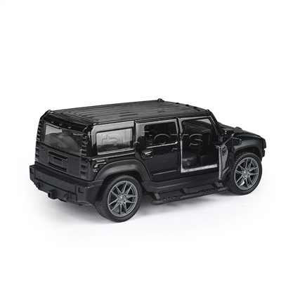 Чёрная инерционная машинка Сафари die-cast,1:32, открывающиеся двери
