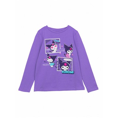 Фуфайка трикотажная для девочек (футболка с длинными рукавами)