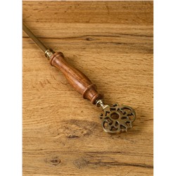 Ложка для обуви «Винтаж», 45.5 см, латунь, манговое дерево