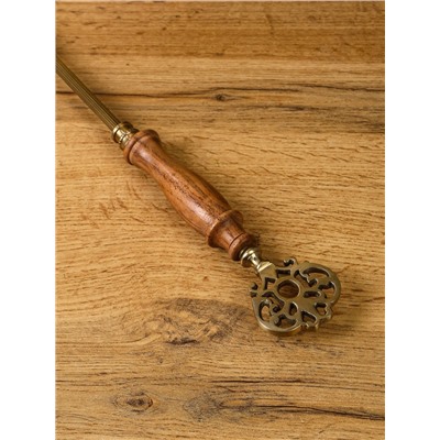 Ложка для обуви «Винтаж», 45.5 см, латунь, манговое дерево