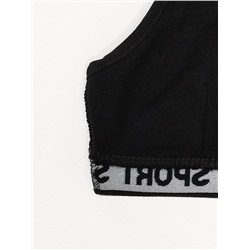 4026-02 Топ для девочки черный (BAYKAR)