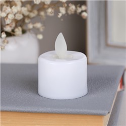 Свеча светодиодная подвижный фитиль 2,5 см БЕЛАЯ / 223-sv /уп 24/960/