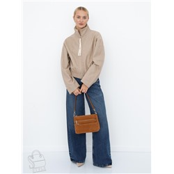 Сумка женская кожаная 8269PEF brown Polina&Eiterou