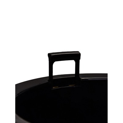 Кашпо для цветов со вставкой «Вдохновение», 3 л, бело-чёрное