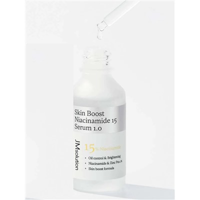 JMsolution Сыворотка для лица с ниацинамидом 15% / Skin Boost Niacinamide 15 Serum 1.0, 30 мл 28519