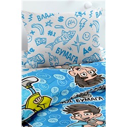 КПБ 1.5 поплин Влад А4 Бумага (70х70) рис. 16634-1/16516-2 Команда А4