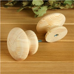 Ручка дверная «Капля», деревянная, для бани и сауны, набор 2 шт., «Добропаровъ»