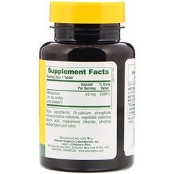 Nature's Plus, марганец, 50 мг, 90 таблеток