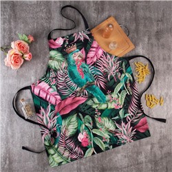Фартук «Этель» Tropical parrots, 60×70 см, 100% хлопок, саржа 190 г/м²