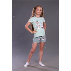 Пижама для девочки Суши-роллы ПД-009-044 (Полынь)