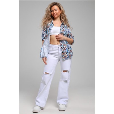 Рубашка 36955 (Бирюза)