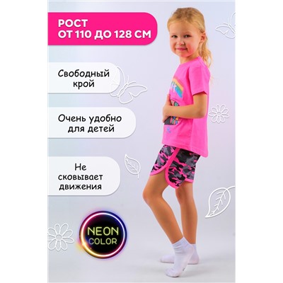 Комплект (футболка, шорты) для девочки №SM390-4
