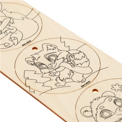 Заготовки для творчества на новый год «Шары», с карандашами