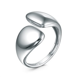 Кольцо из серебра родированное - Разъёмное К-7585/6р