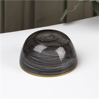 Салатник «Дымка», 400 мл, 12.5×6.5 см, стекло, серый