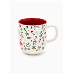 Кружка новогодняя керамическая «Тепла и уюта», 470 мл