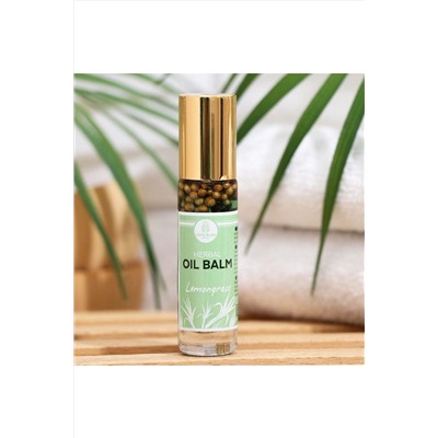 Coco Blues Травяной масляный бальзам с лемонграссом от тошноты и головной боли / Herbal Oil Balm Lemongrass, 10 г KRISTALLER, 1109391