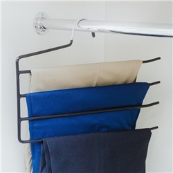 Вешалка для одежды многоуровневая Доляна, антискользящее покрытие, 35×29 см, МИКС