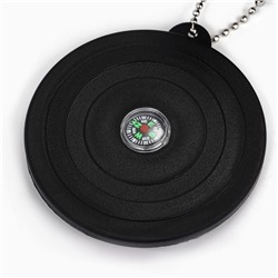 Термокружка Мастер К «Туризм», 180 мл, 10×9 см, сохраняет тепло 2 ч, компас, нержавеющая сталь, чёрная