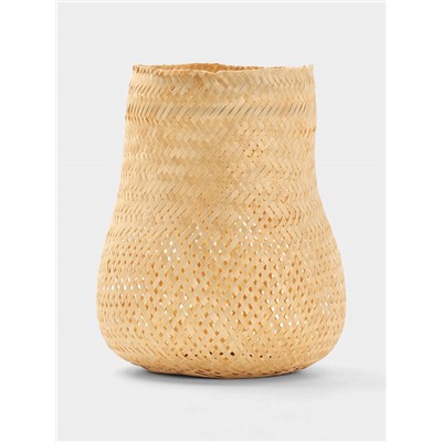 Корзинка плетёная из бамбука, 23×23×23 см