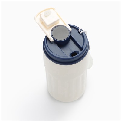 УЦЕНКА Термокружка, 450 мл, Coffee «Мастер К», сохраняет тепло до 6 ч, термометр, синяя