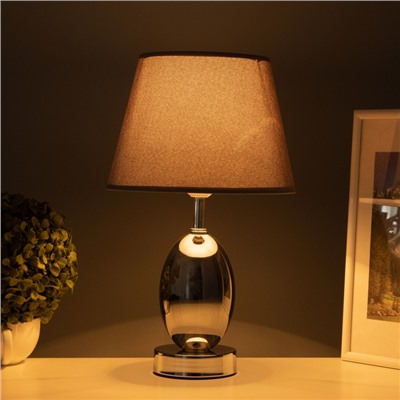 Лампа настольная «Изольда» 1×40 Вт Е27 дымчатый 22.5×22.5×38 см