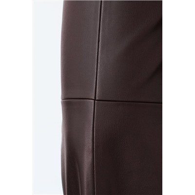 Прямые брюки из искусственной кожи VILATTE, 1227954