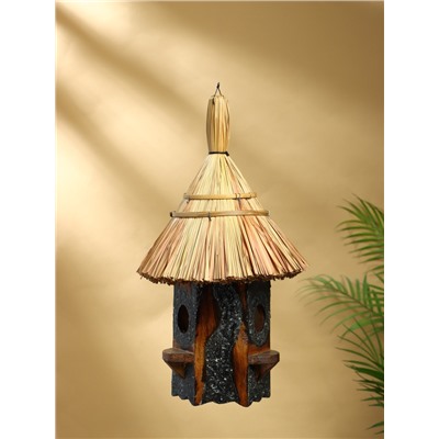 Подвесной декор «Скворечник», 25×25×44 см, дерево, коричневый