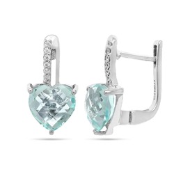 Серьги из серебра топаз, Ирис