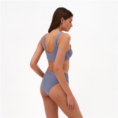 Плавки купальные слипы завышенные женские MINAKU, размер 44, серая