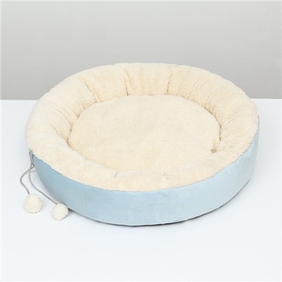 Лежанка «Снежок», 56×46×13 см, синий