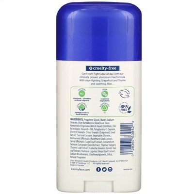 Kiss My Face, Active Life Deodorant, Cucumber Green Tea, 2.48 oz (70 g)