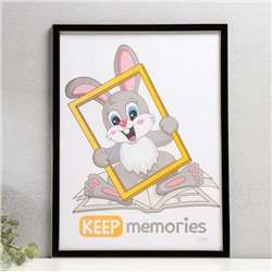 Фоторамка для фото 30×40 см Keep memories «Акварель», пластик, чёрный, (пластик)