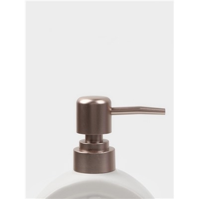 Набор аксессуаров для ванной комнаты SAVANNA «Легенда», 3 предмета, дозатор 370 мл, мыльница, стакан, белый