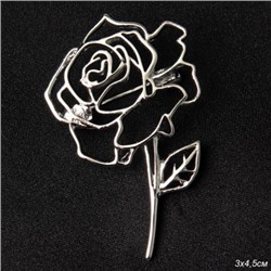 Брошь Роза / 4982-35 /уп 24/