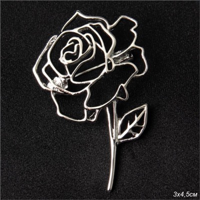 Брошь Роза / 4982-35 /уп 24/