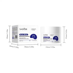 SADOER Белая маска от черных точек Nose Mask Blackhead Removal 30g