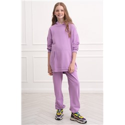 Костюм для девочки оверсайз из футера трехнитки Happyfox