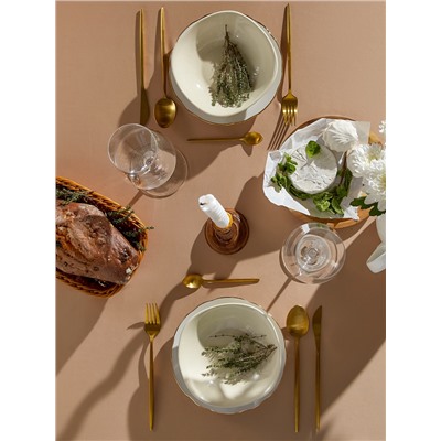 Скатерть «Этель» Gentle, бежевая, 150×110 см