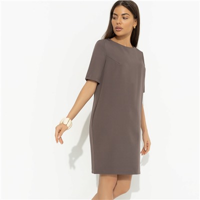 Платье с карманами, Виртуальные будни (brown)